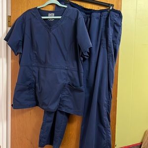 3X Blue Cherokee Scrub set. Gently used.